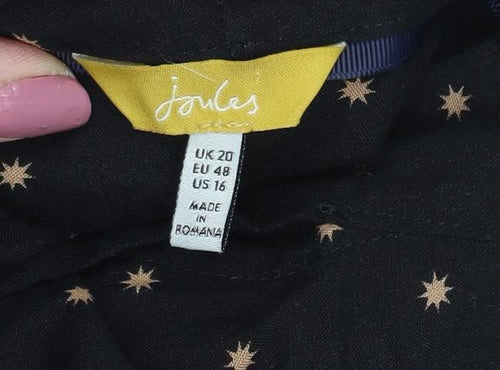 Joules Women's Black Viscose Blouse Size 20