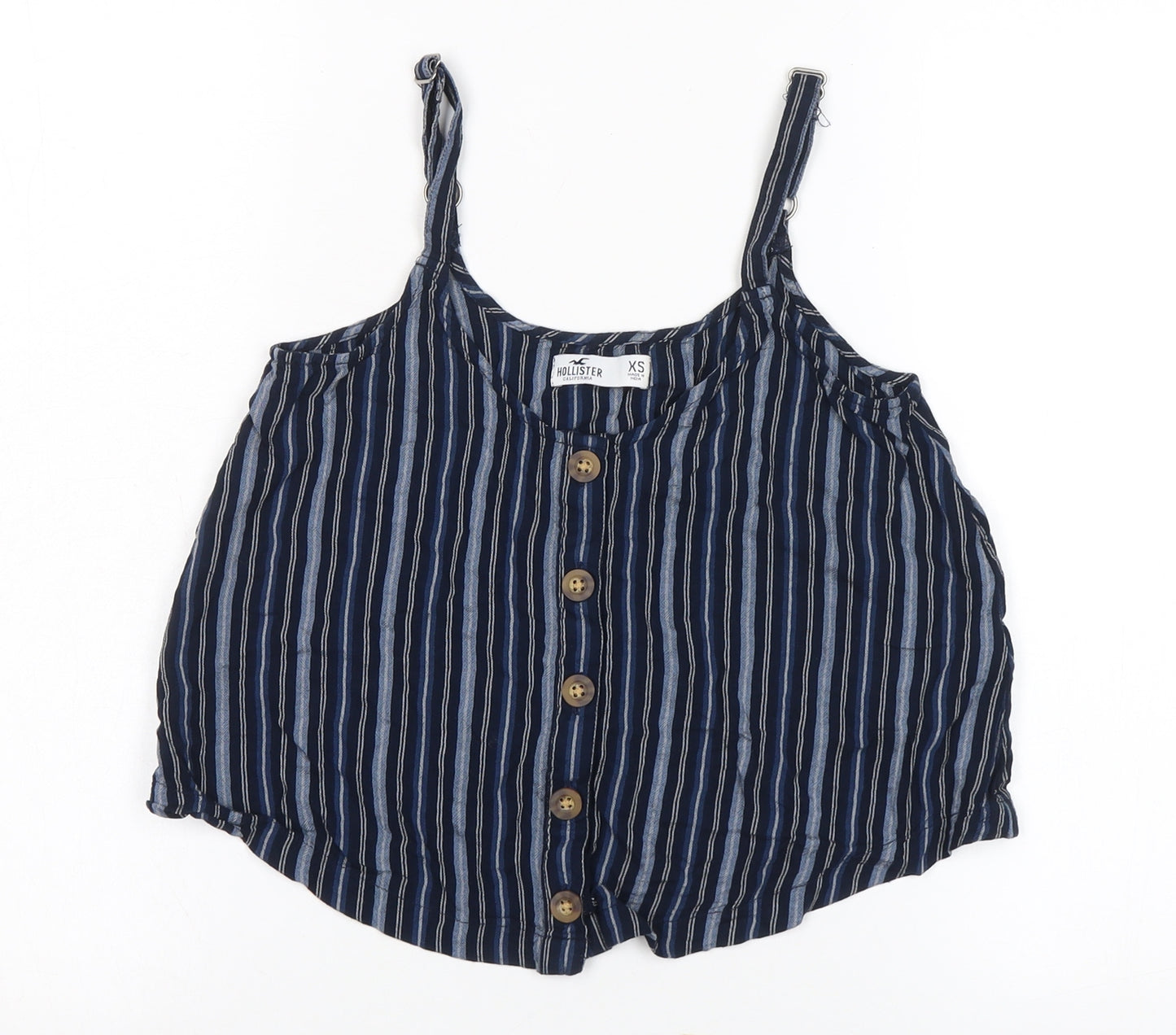 Hollister Women’s Blue Striped Camisole Top XS