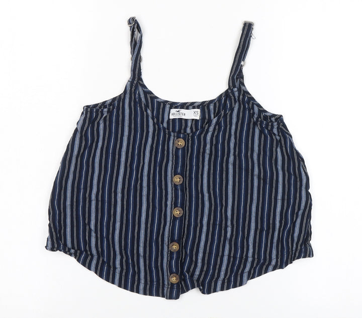 Hollister Women’s Blue Striped Camisole Top XS