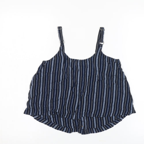 Hollister Women’s Blue Striped Camisole Top XS