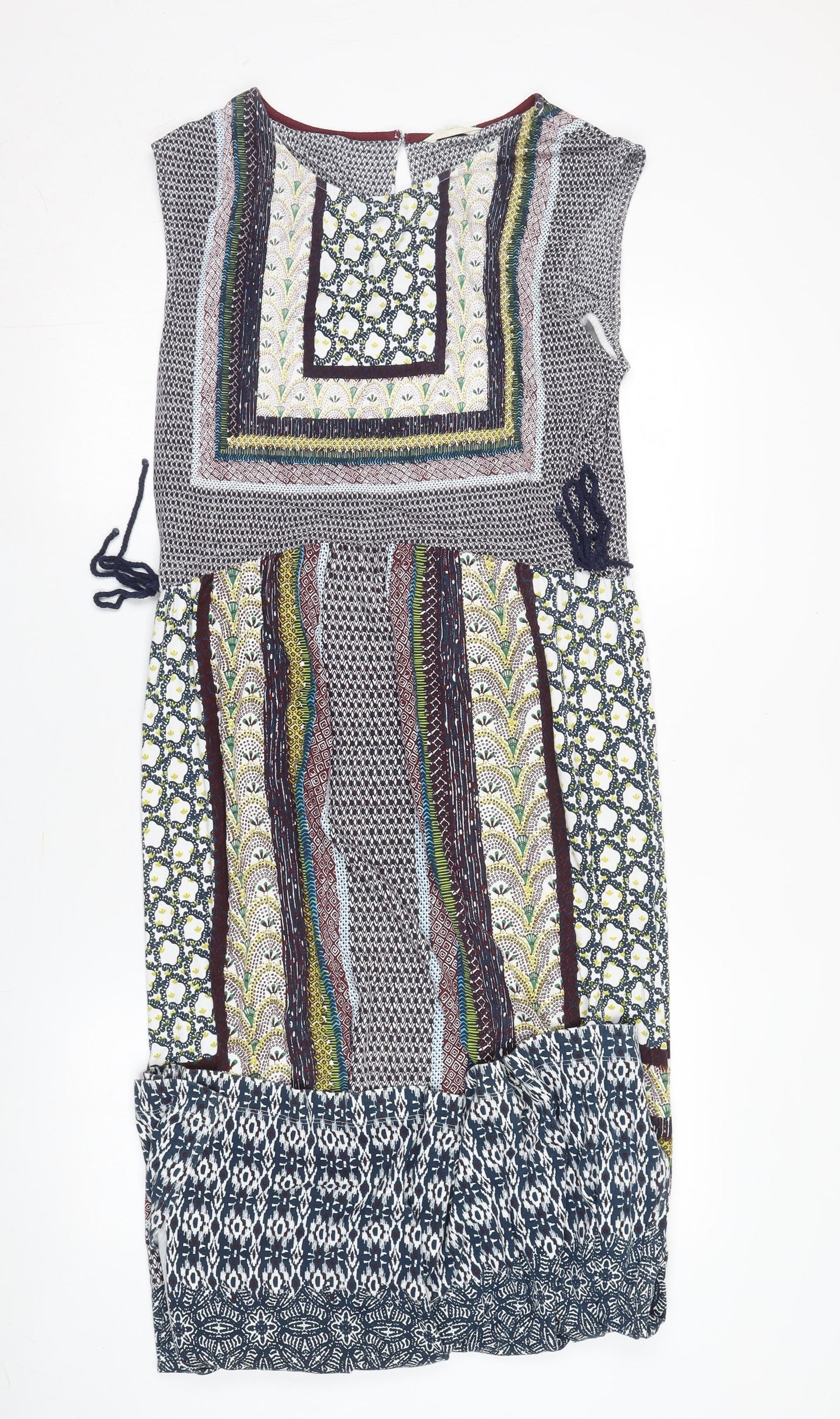 White Stuff Women Multicoloured Cotton Mini Dress