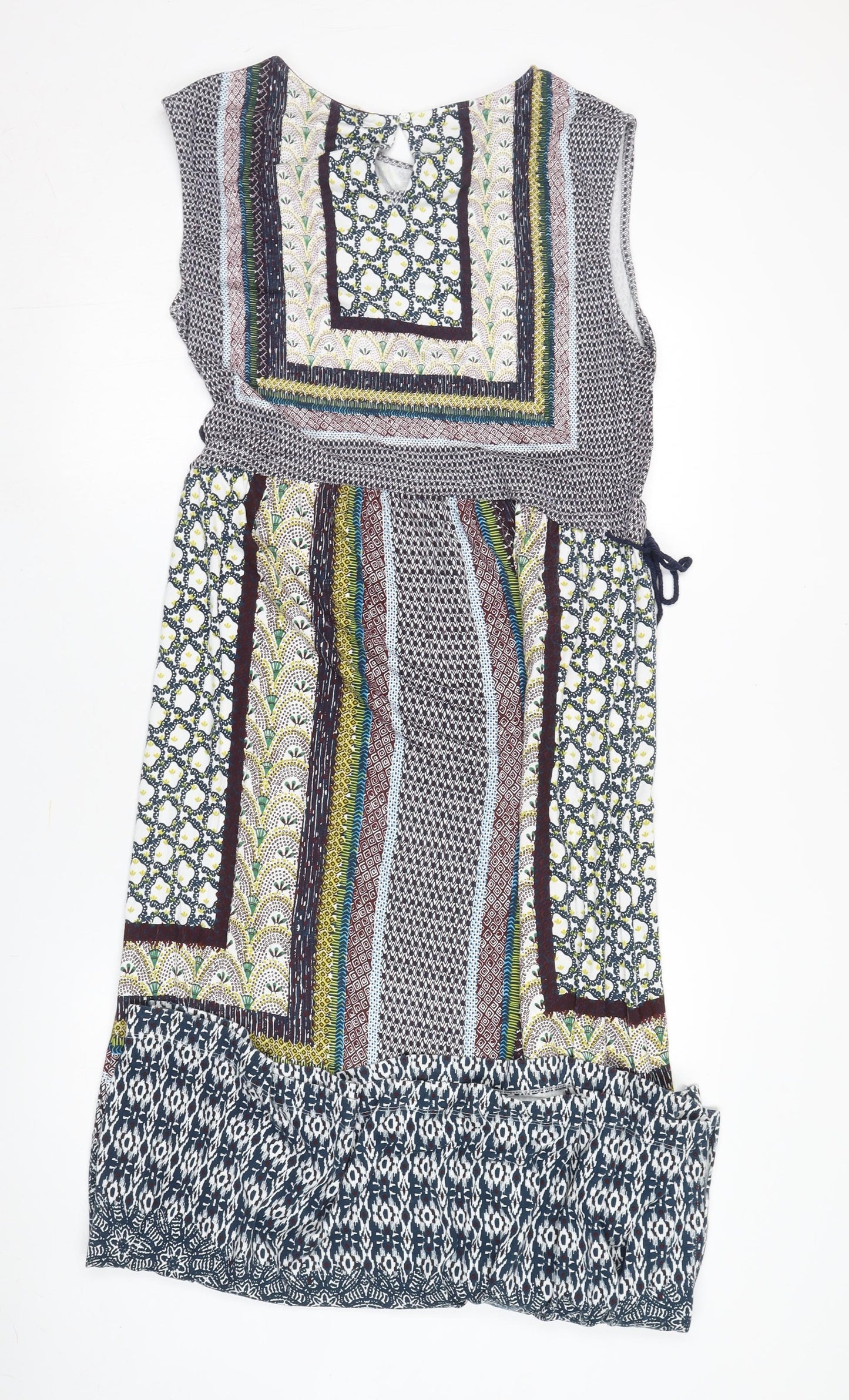 White Stuff Women Multicoloured Cotton Mini Dress