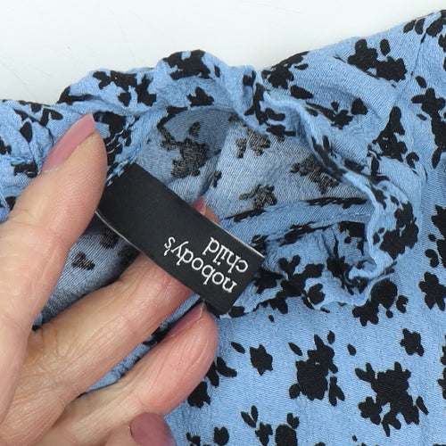 Nobody's Child Women's Blue Floral Dress Size 8