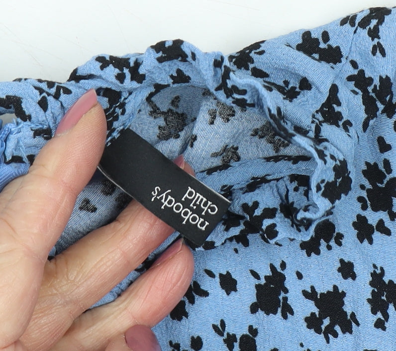 Nobody's Child Women's Blue Floral Dress Size 8