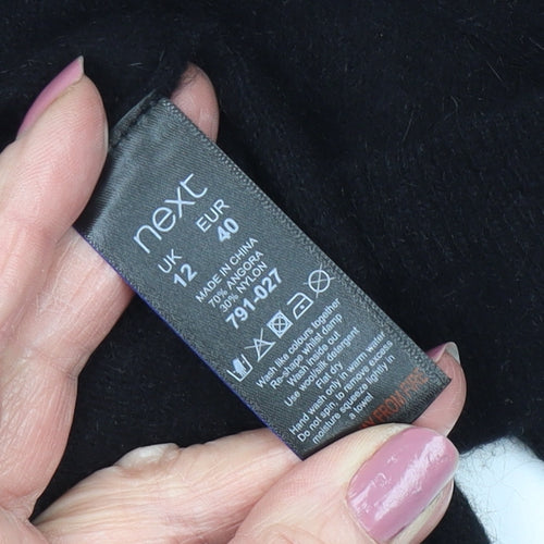 Next Women's Black Round Neck Cardigan Size 12