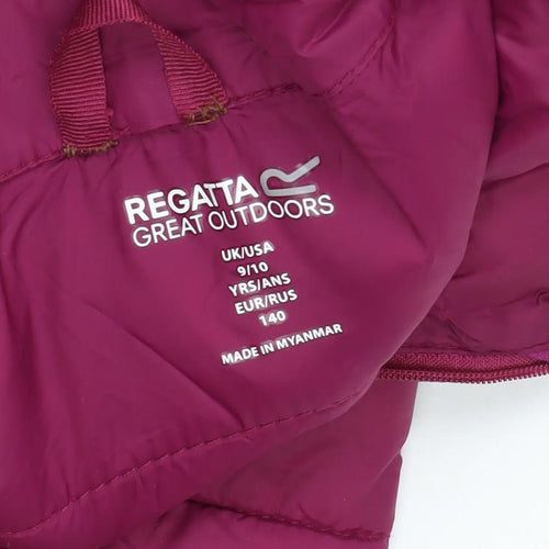 Regatta Girls Pink Puffer Jacket 9-10 Years
