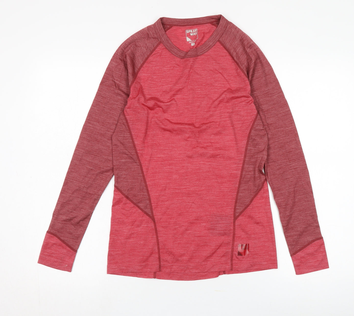 Sprayway Women's Red Long Sleeve Active T-Shirt Size 10