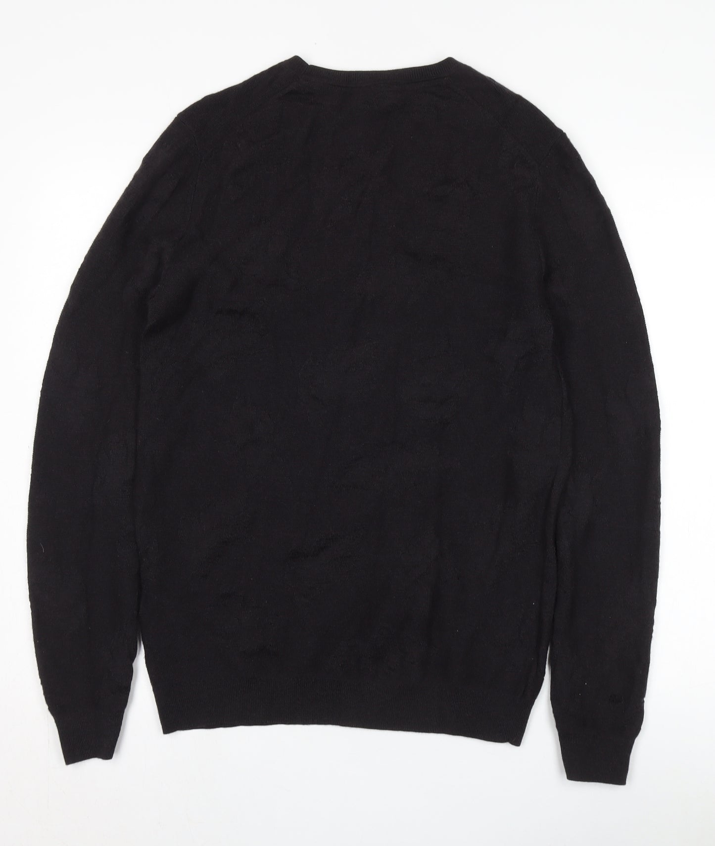 Ted Baker Unisex Black Merino Wool Pullover Jumper