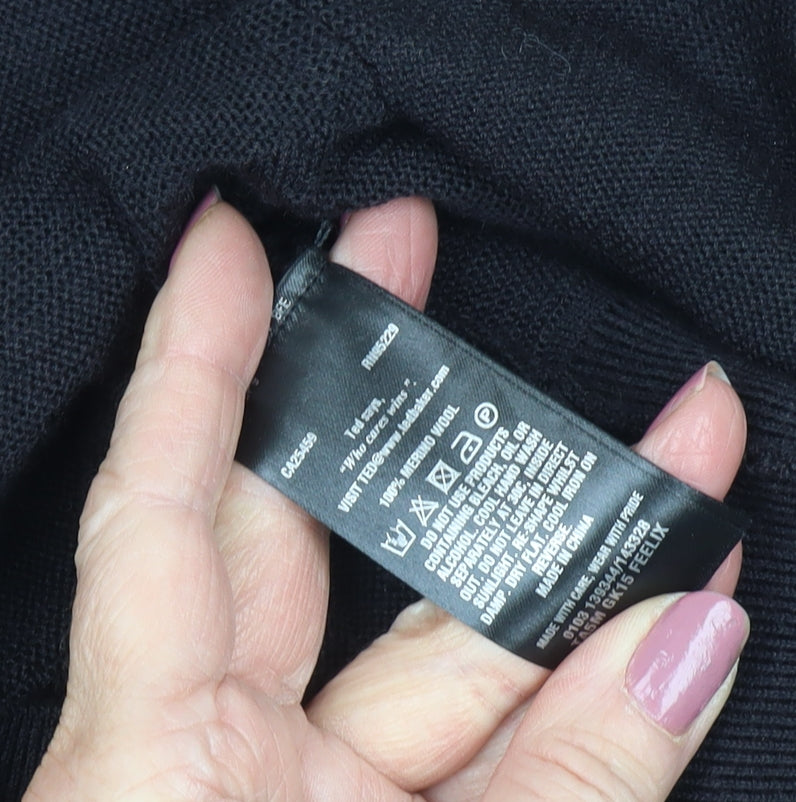 Ted Baker Unisex Black Merino Wool Pullover Jumper