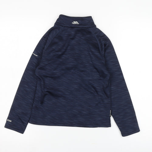 Trespass Boys Blue 1/4 Zip Sweatshirt, Lightweight, 7-8 Years