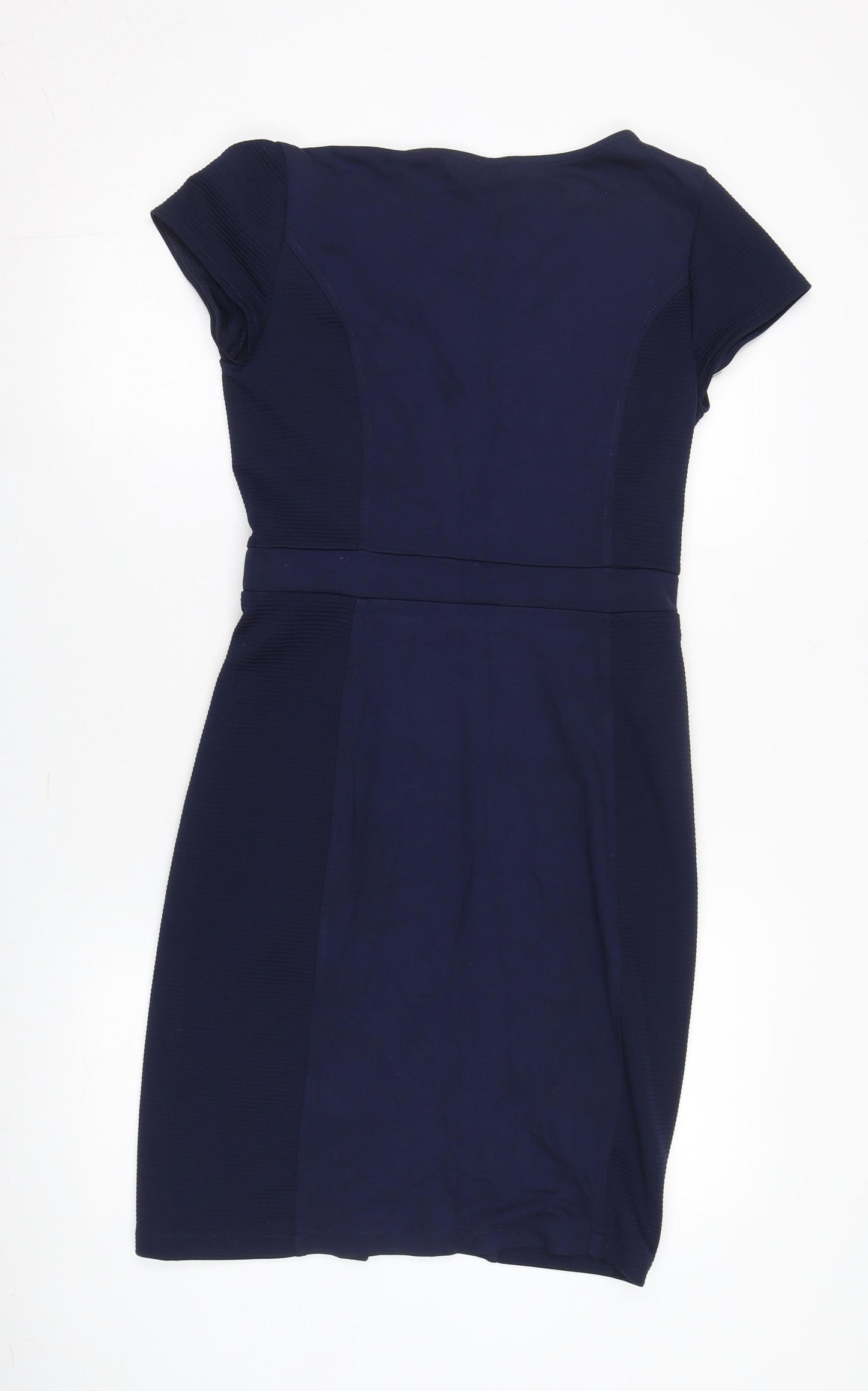 French Connection Women's Blue Wrap Dress Size 12