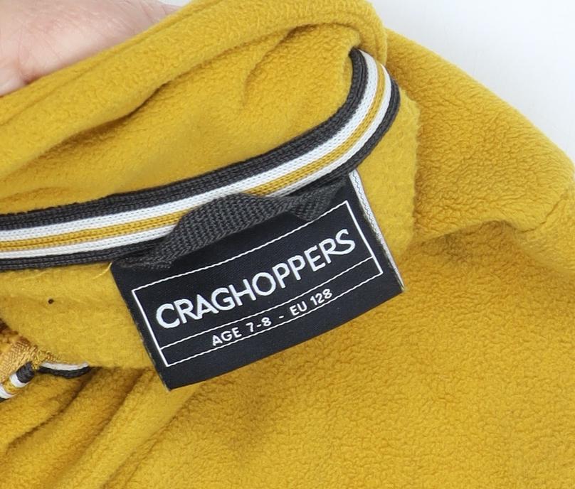 Craghoppers Boys Yellow Fleece 1/2 Zip Sweatshirt 7-8 Years