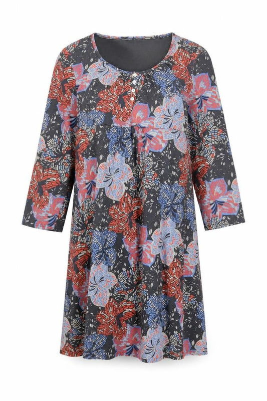 Front view of Mandoray Women's Multicoloured A-Line Dress, size 14
