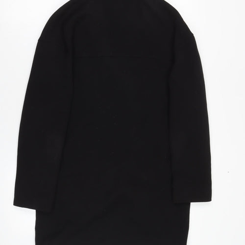 Mango Women's Black XS Overcoat with Buttons