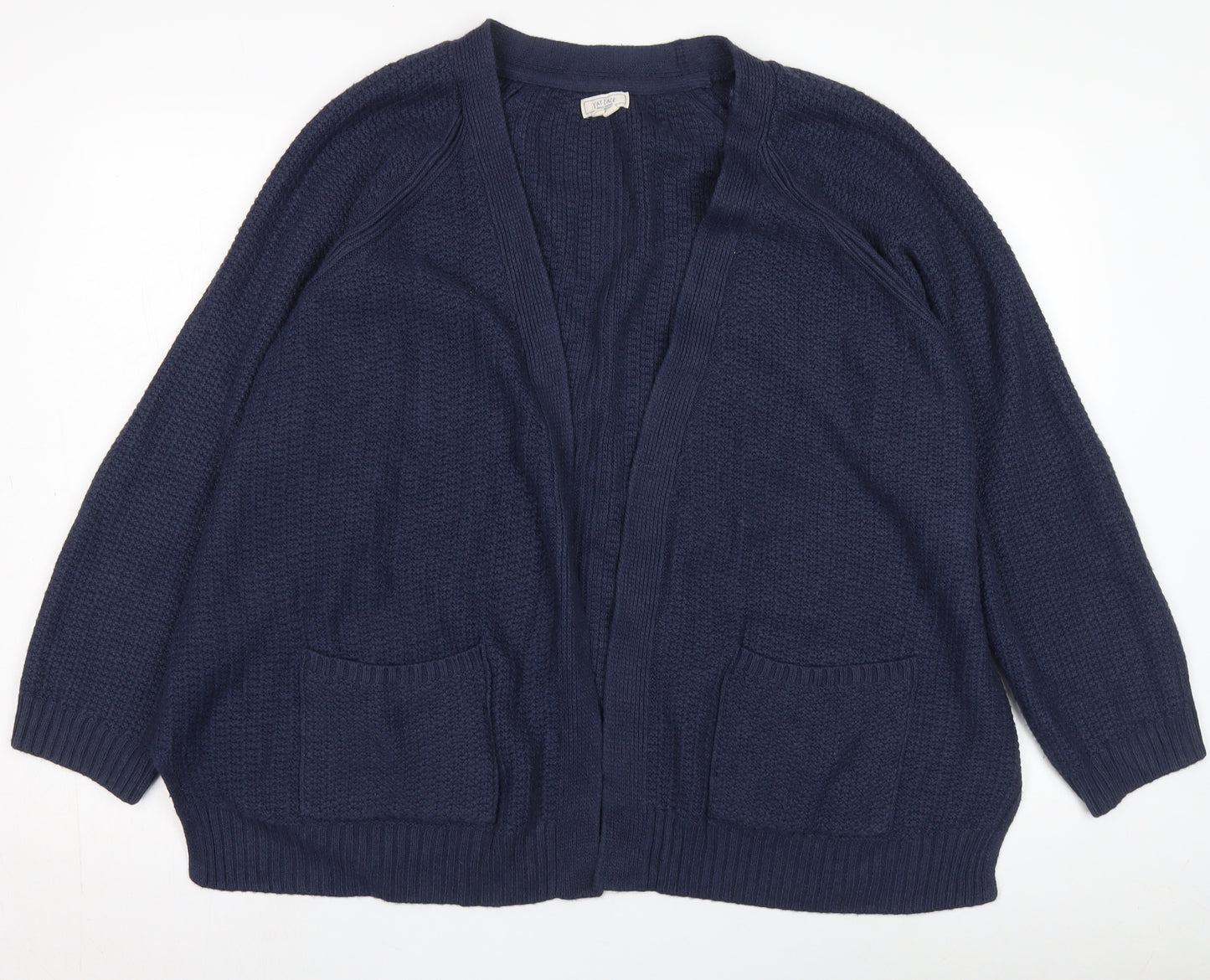 Fat Face Women's Blue Cardigan Size 22, Relaxed Knit