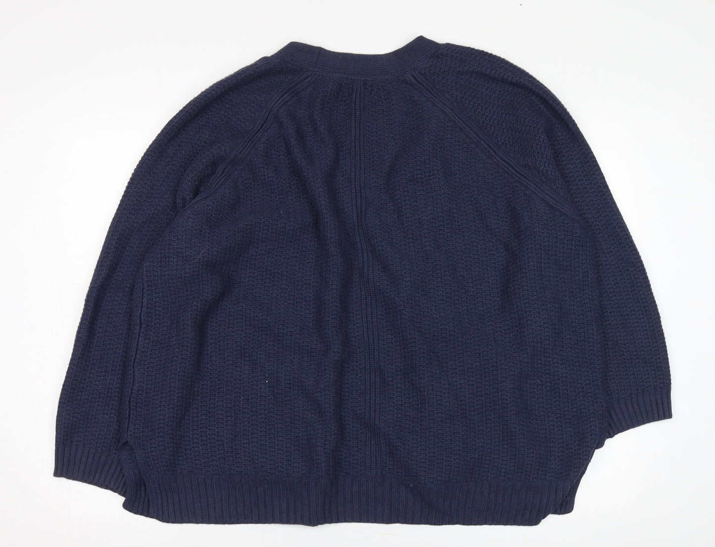 Fat Face Women's Blue Cardigan Size 22, Relaxed Knit