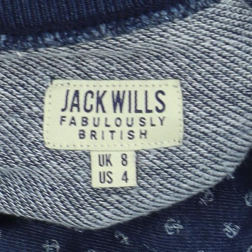 Jack Wills Women's Blue Pullover Sweatshirt Size 8