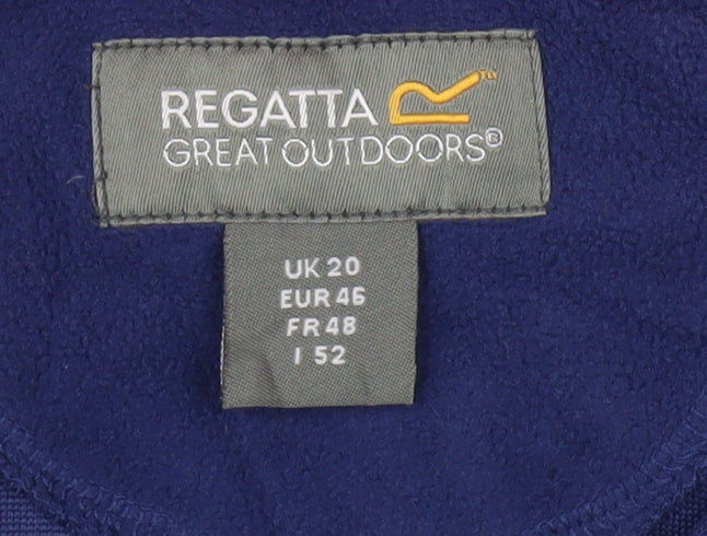 Regatta Women's Blue Full Zip Fleece Jacket Size 20
