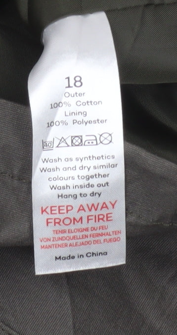 Bonmarché Women's Brown Military Jacket Size 18