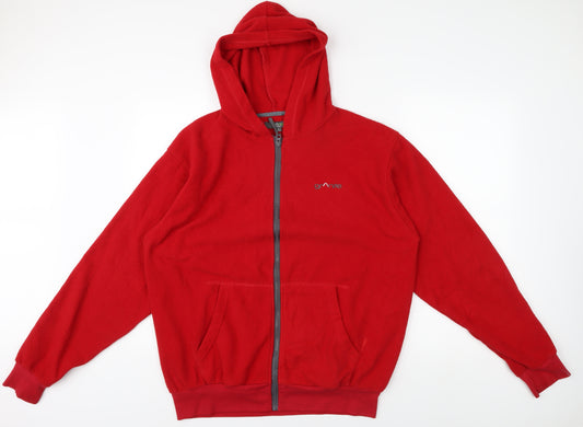 Granite Men's Red Full Zip Hoodie L