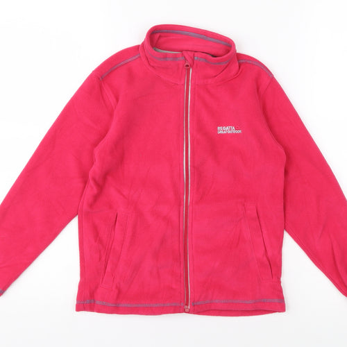 Regatta Girls Pink Fleece Jacket 7-8 Years Activewear
