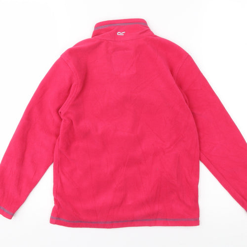 Regatta Girls Pink Fleece Jacket 7-8 Years Activewear