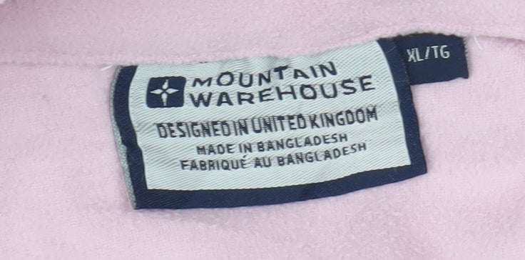 Mountain Warehouse Women's Pink Fleece Pullover Sweatshirt XL