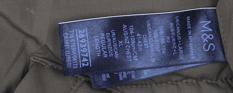 Marks and Spencer Men's Brown L Puffer Jacket