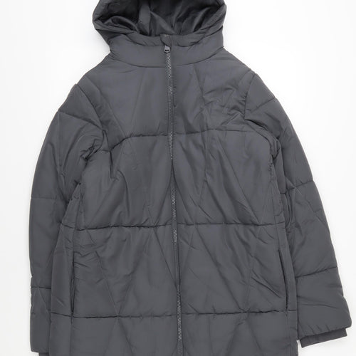 Marks and Spencer Women's Grey Puffer Jacket Size 12