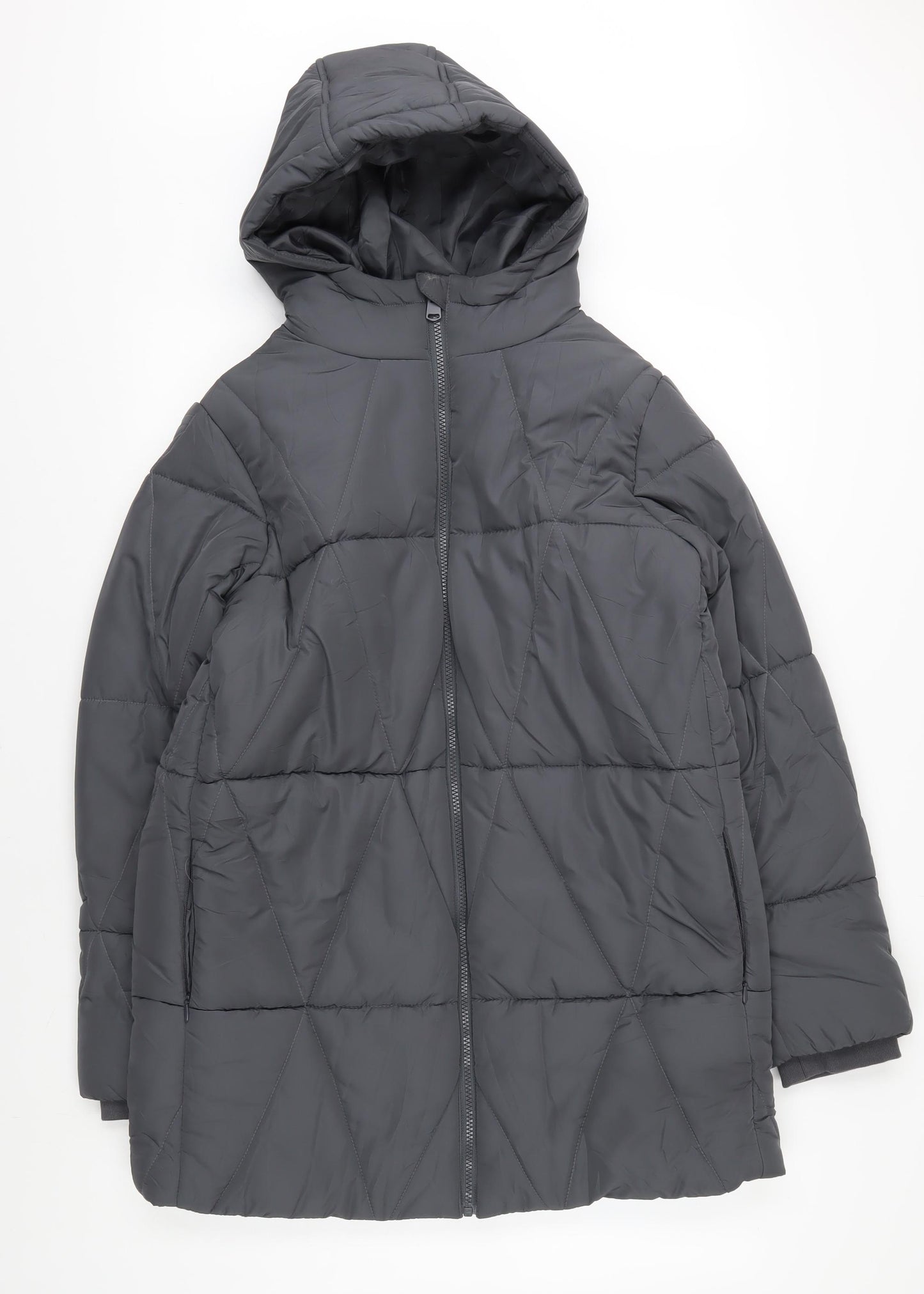 Marks and Spencer Women's Grey Puffer Jacket Size 12