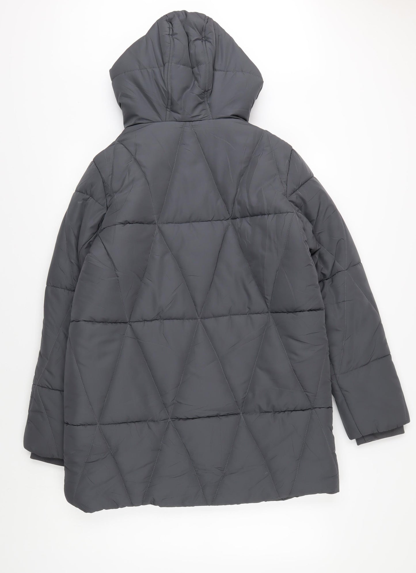 Marks and Spencer Women's Grey Puffer Jacket Size 12