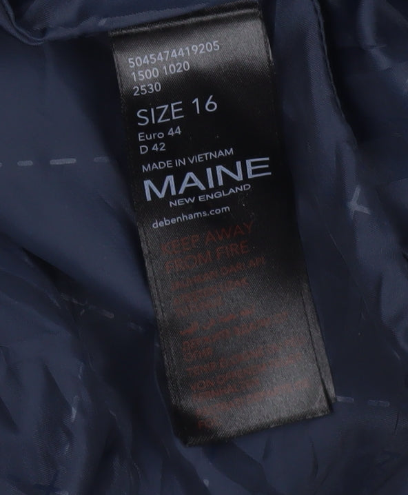 Maine New England Women's Blue Puffer Jacket Size 16