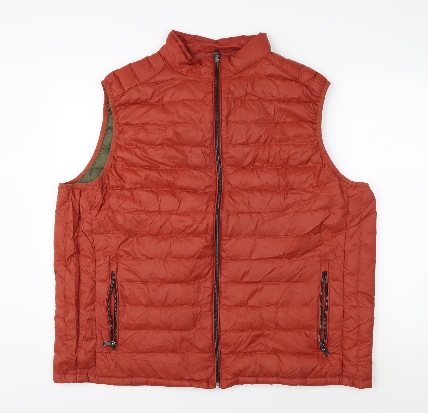 Marks and Spencer Men's Orange Puffer Waistcoat 3XL