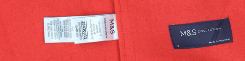 Marks and Spencer Women's Red Basic Jacket Size 12