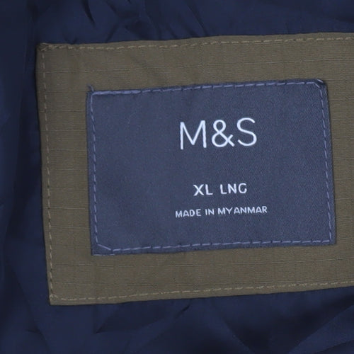Marks and Spencer Men's Green Puffer Jacket XL