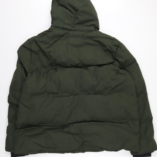 Marks and Spencer Men's Green 3XL Hooded Puffer Jacket