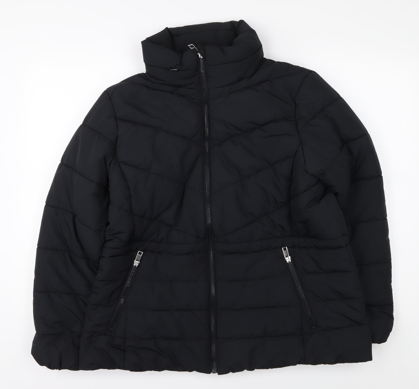 Marks and Spencer Women's Black Size 16 Puffer Jacket
