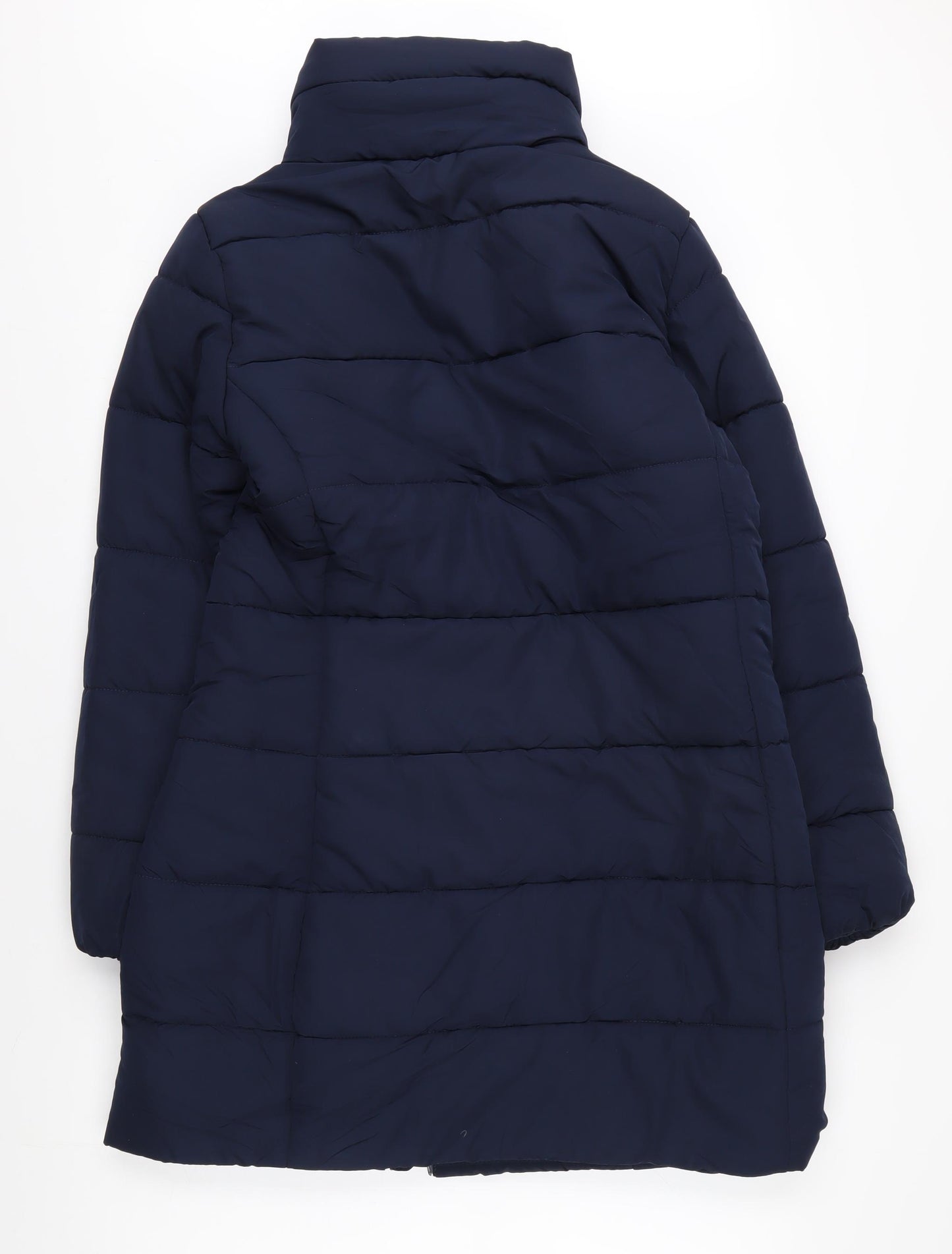 Marks and Spencer Women's Navy Puffer Jacket, Size 12