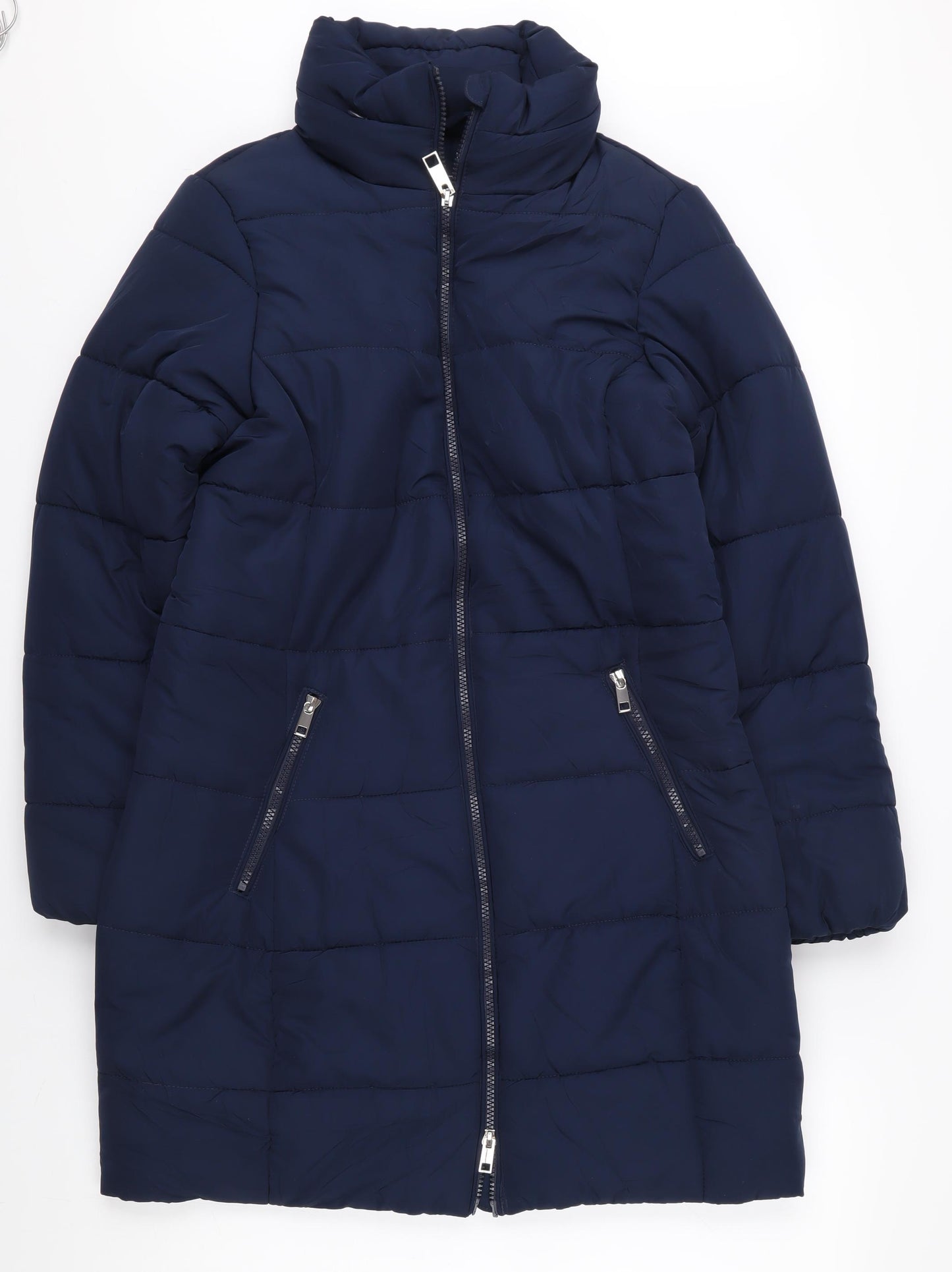 Marks and Spencer Women's Blue Puffer Jacket Size 10