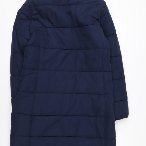 Marks and Spencer Women's Blue Puffer Jacket Size 10