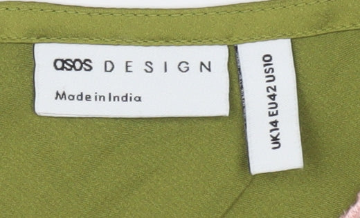 ASOS DESIGN Women's Green Camisole UK 14