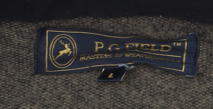 P.G. Field Men’s Brown Basic Jacket, Size L, Casual