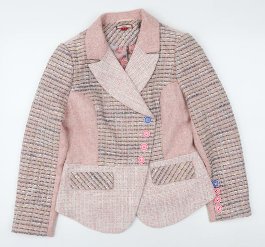 Joe Browns Pink Tweed Blazer Women's Size 10