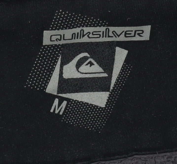 Quiksilver Men's Red Plaid Full Zip Hoodie M