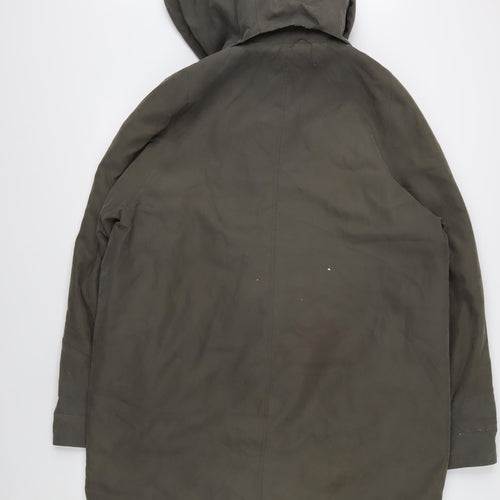 Bon Marché Women's Green Parka Coat M Casual Hooded