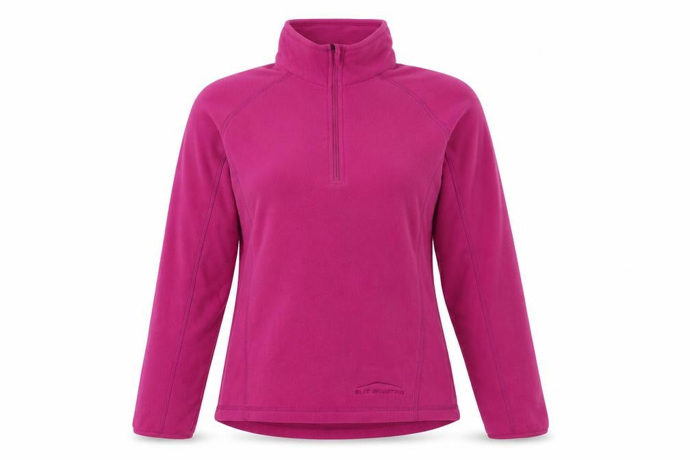 Front view of Blue Mountain Women's Pink Pullover Sweatshirt M