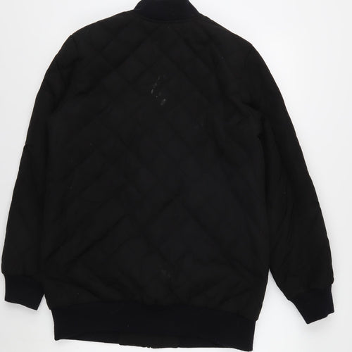 1 Madison Expedition Men's Black Bomber Jacket M Casual