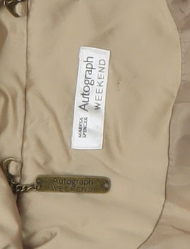 Marks and Spencer Women's Beige Puffer Coat Size 14