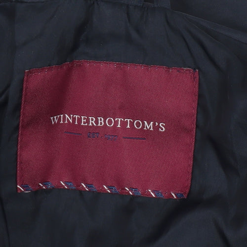 Winterbottom's Boys Blue Rain Coat Jacket, L, Hooded, School