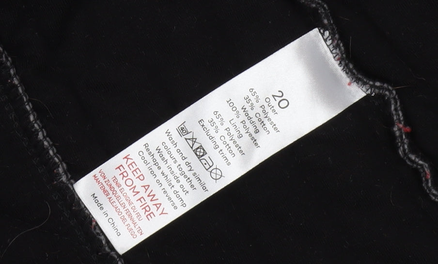 Bonmarché Women's Black Quilted Waistcoat Size 20